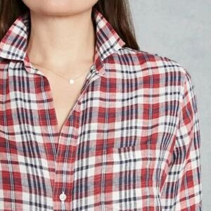 Frank & Eileen Red and Blue Plaid Button Down Shirt